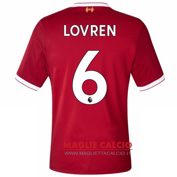 nuova maglietta liverpool 2017-2018 lovren 6 prima